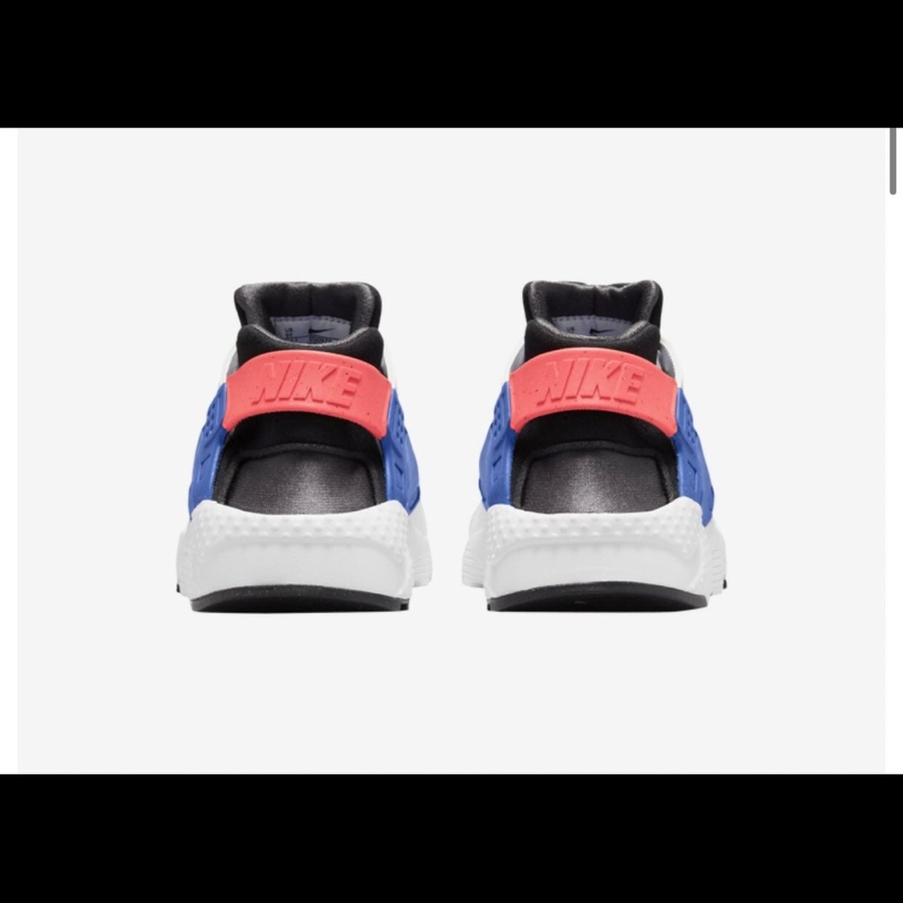 Nike Huarache Run GS 'White Bright Crimson' - Picture 3 of 6